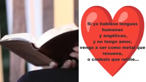 ... Y no tengo amor, vengo a ser como metal que resuena...