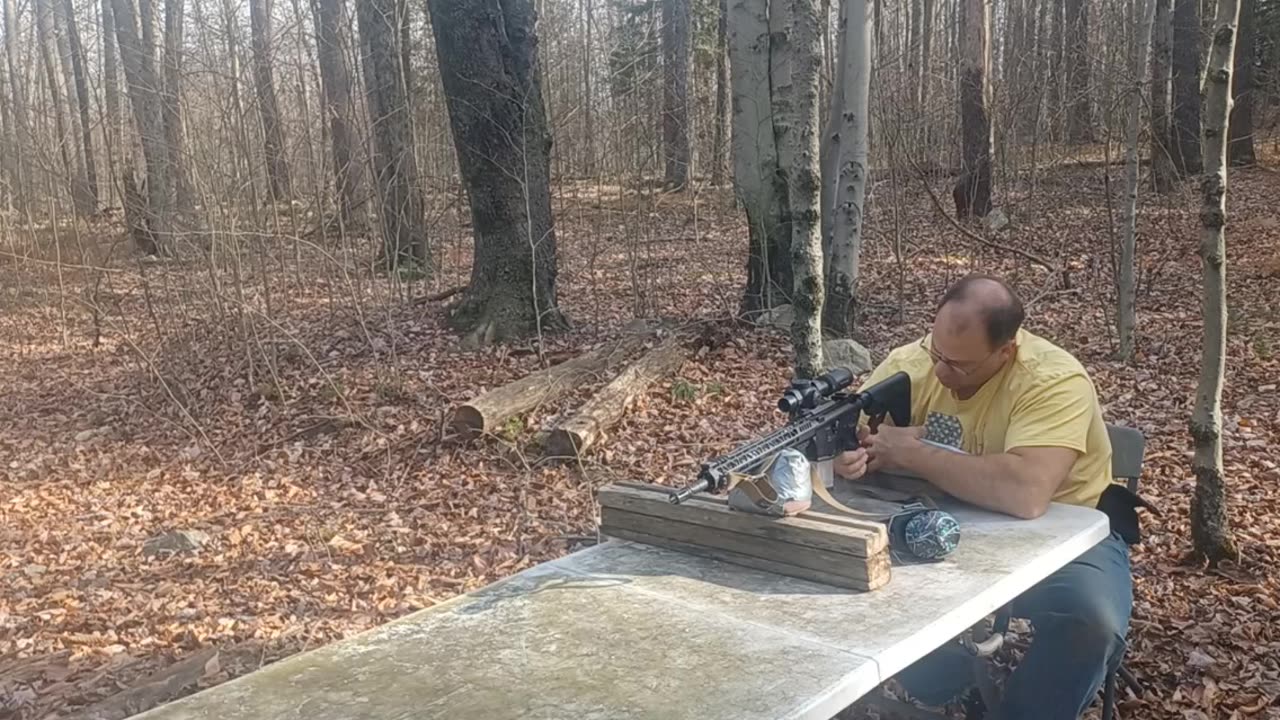 AR-15 Mag Dump at 200 yards... 556 ammo