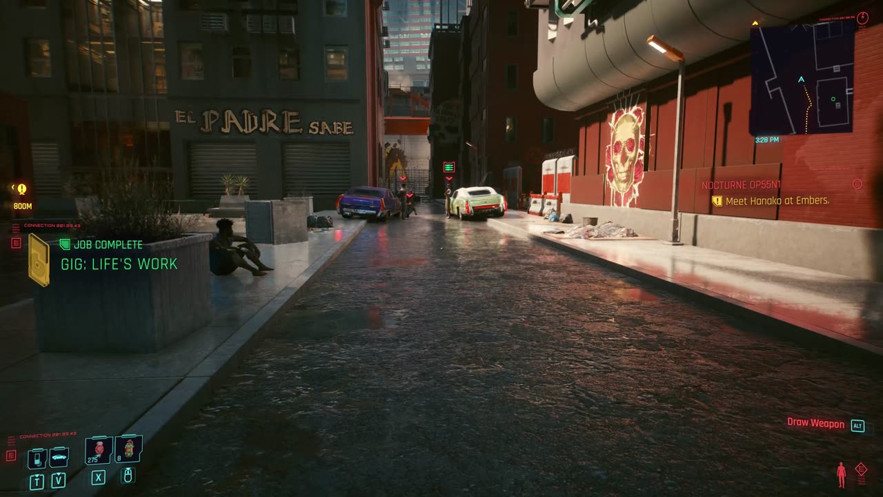 Cyberpunk 2077: where did those cars come from.
