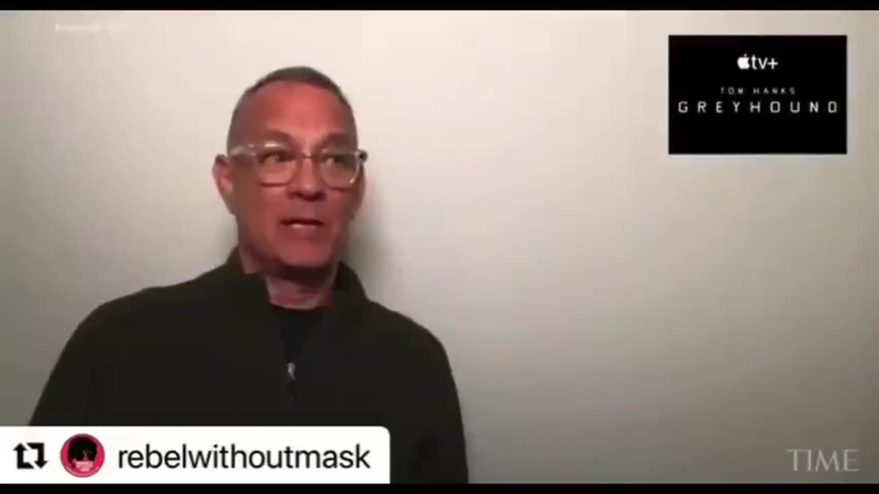 Tom Hanks doesn't respect you if you don't wear a mask....