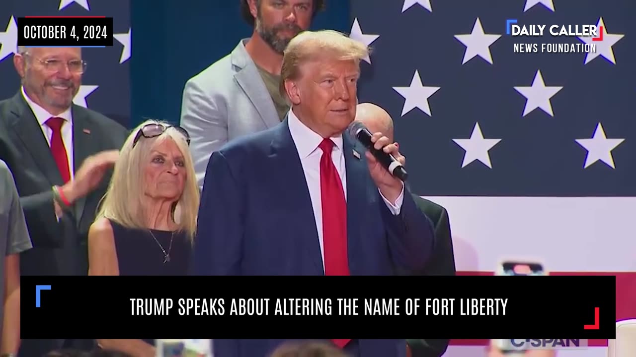Trump Speaks About Altering The Name Of Fort Liberty