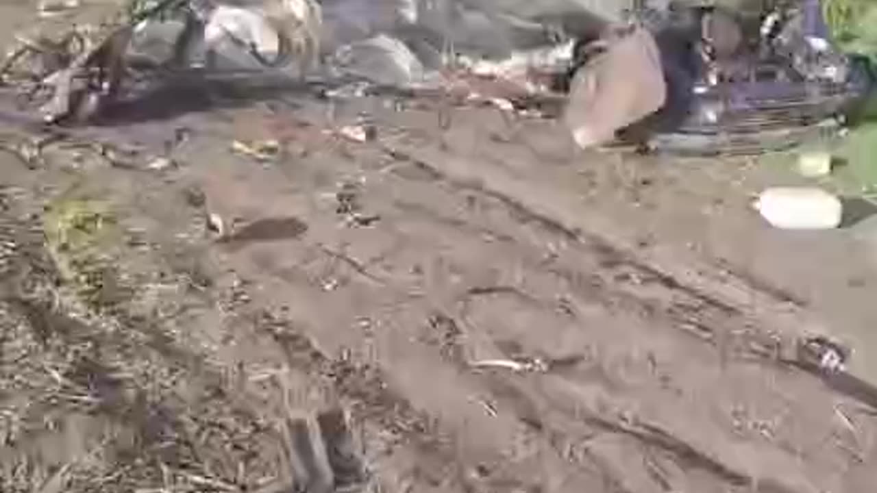 Russian Soldier Films What Remains of Their Vehicle Hit by Ukrainian Drone