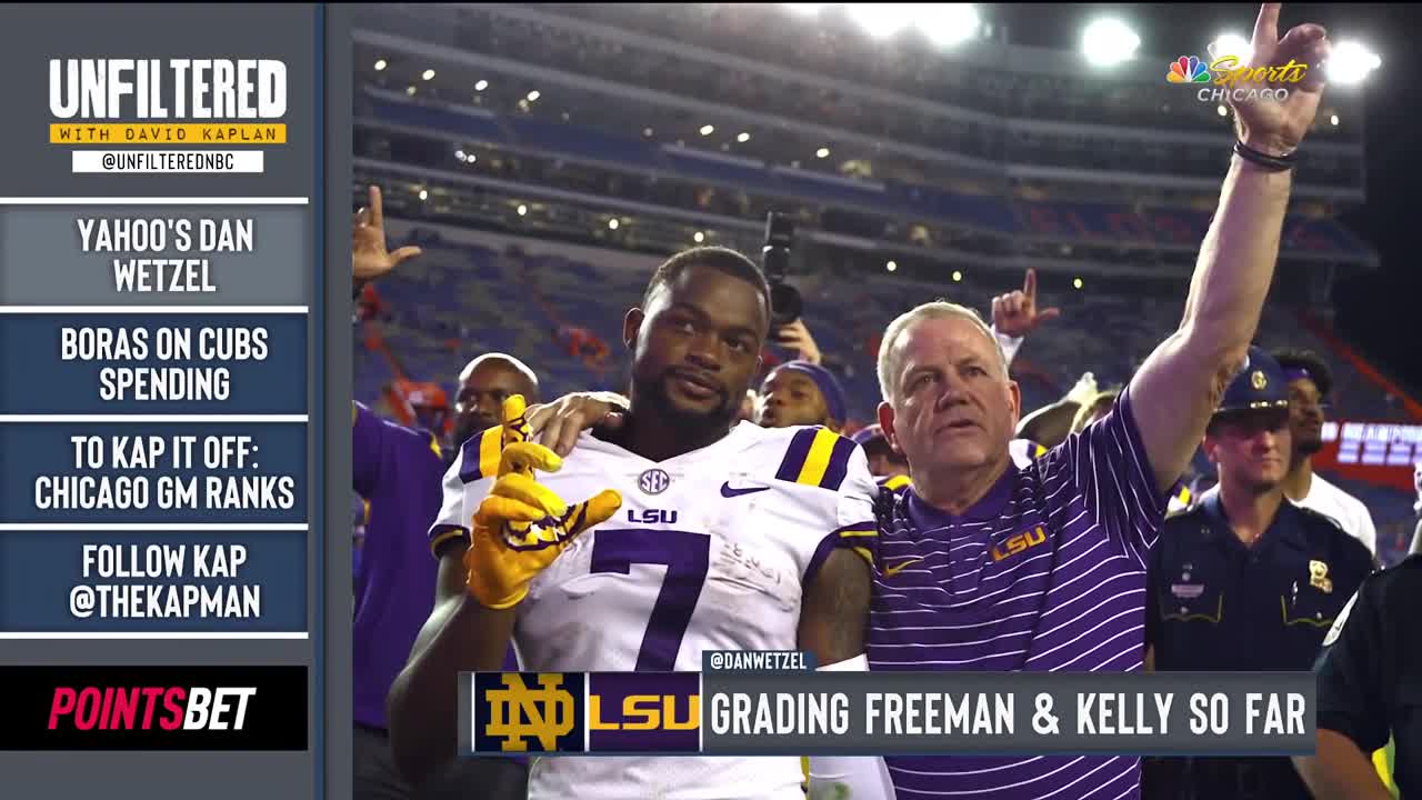 Grading LSU's Brian Kelly and Notre Dame's Marcus Freeman | NBC Sports Chicago