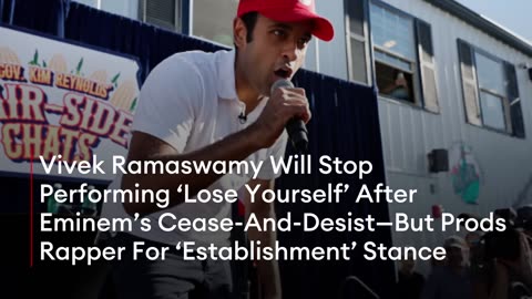 Vivek Ramaswamy Responds to Eminem's Call For Him To Stop Performing His Music