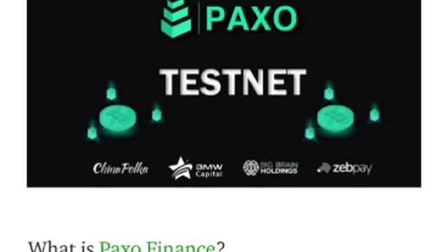 Password for PAXO