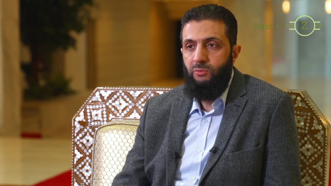 🌍 "Syria is no threat to the world," the new Islamist leader tells ZAMIR TV. 🕊️