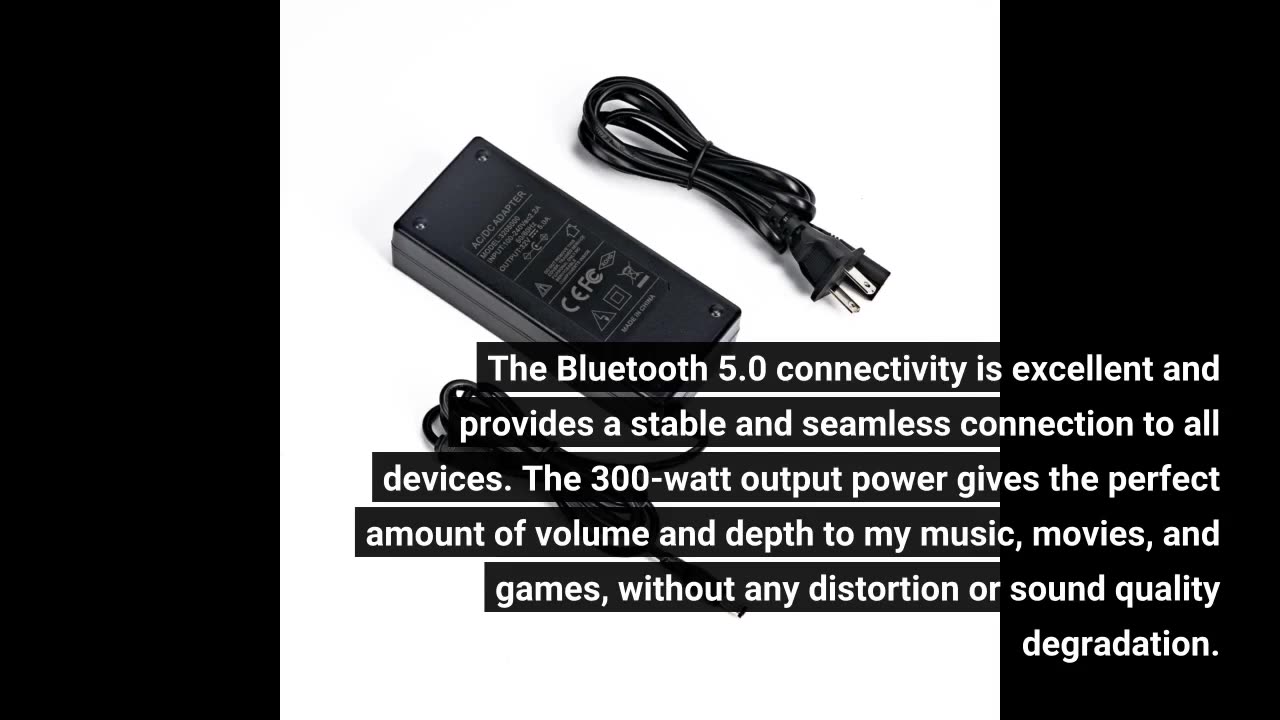 Fosi Audio M01-BT Bluetooth 5.0 300 Watt Subwoofer-Overview