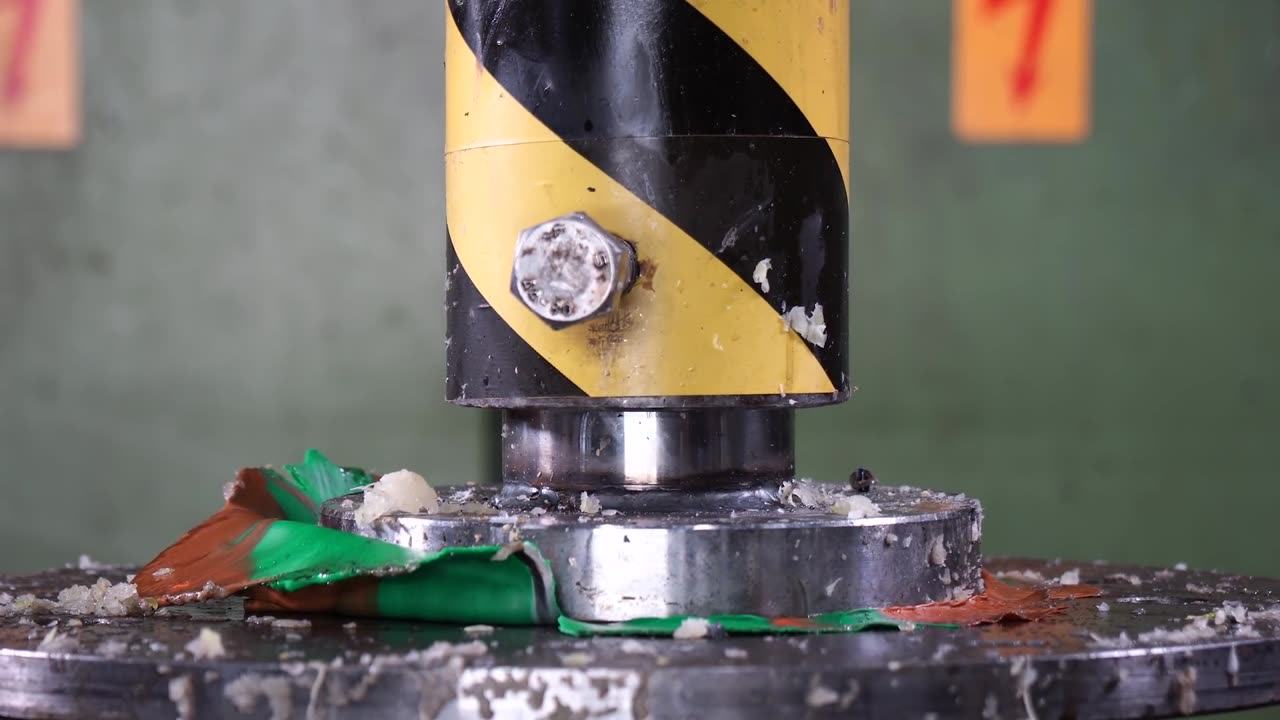 Which is The Strongest Helmet_ Hydraulic Press Test! - Hydraulic Press Channel