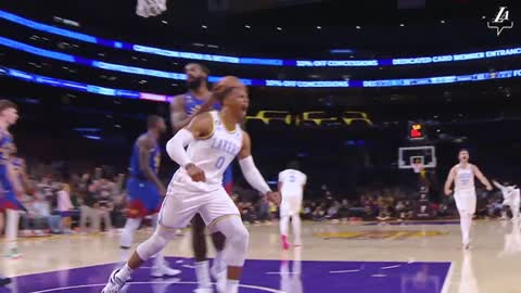 Russell Westbrook Shines in Lakers Win over Denver (18 pts, 8 reb, 8 ast, +18)