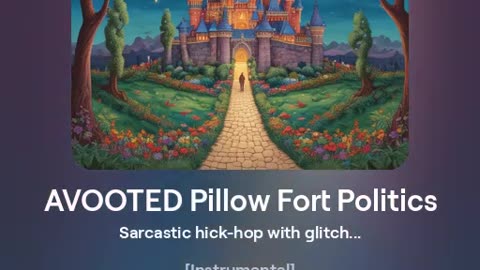 AVOOTED Pillow Fort Politics