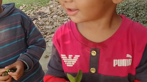 Cute Baby Laughing In the Frield