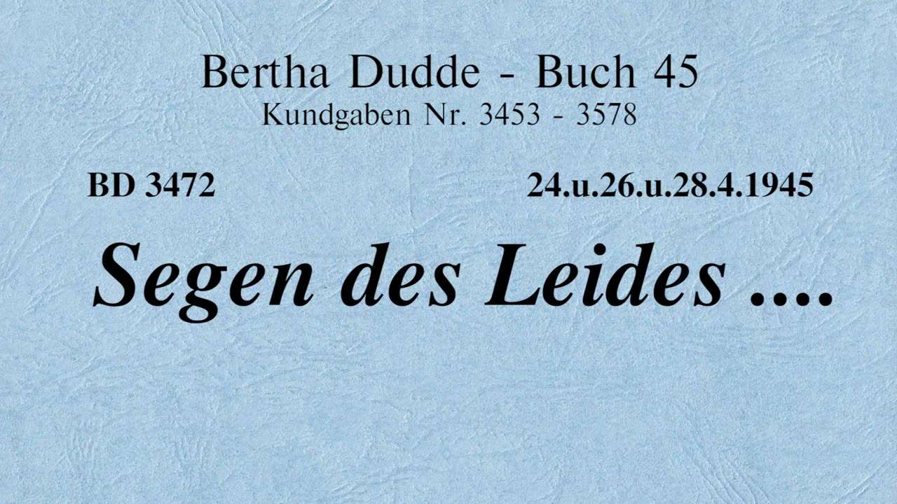 BD 3472 - SEGEN DES LEIDES ....