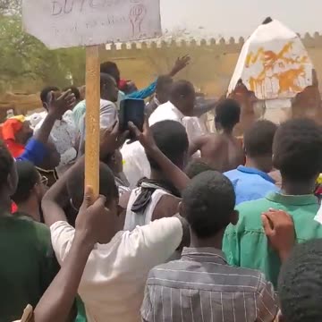 Protest against the presence of France in Chad,