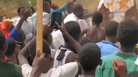 Protest against the presence of France in Chad,