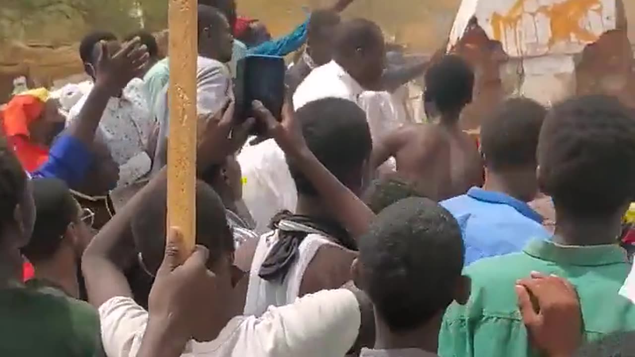 Protest against the presence of France in Chad,