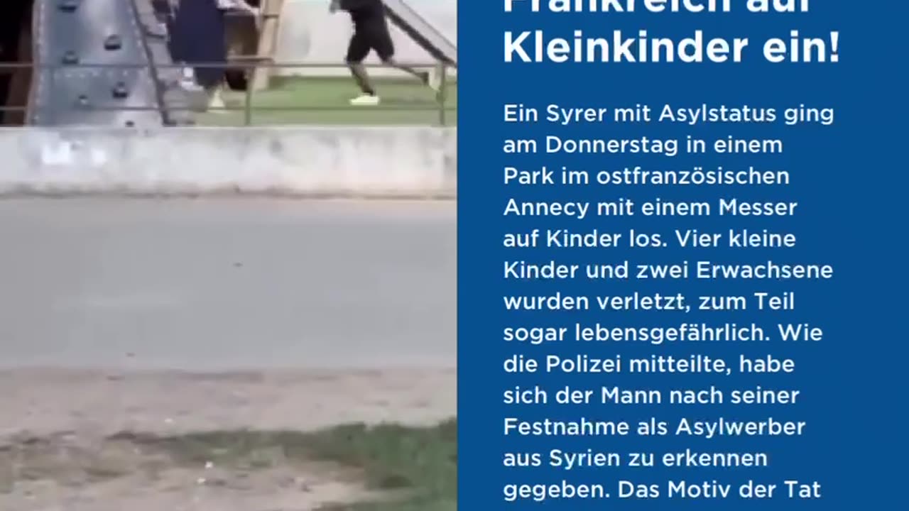 Syrer attackiert Kleinkinder und Erwachsene