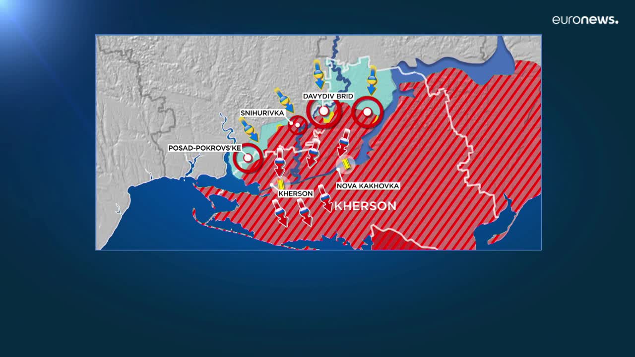 Watch: Ukrainian forces continues to inch closer to Kherson