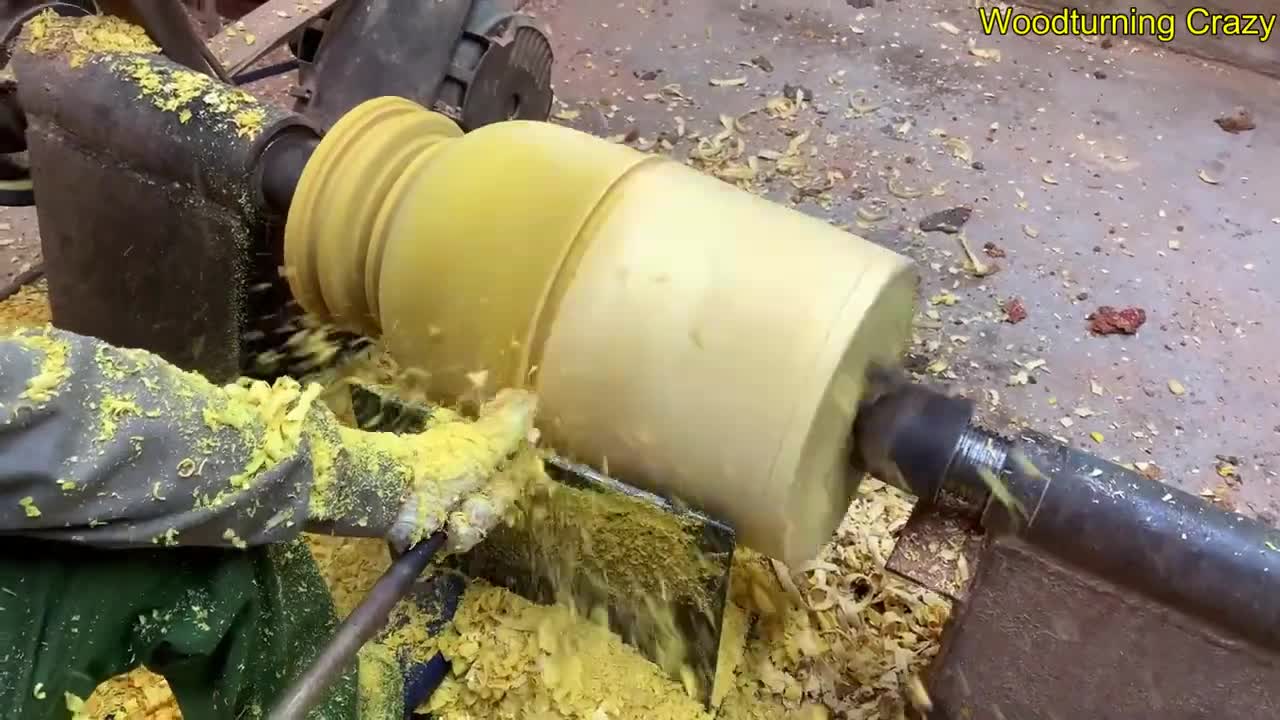 Amazing Woodturning Crazy - Great Hand Crafting Skills On Wood Lathe