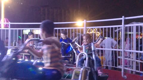 Children Enjoying Bike Ride