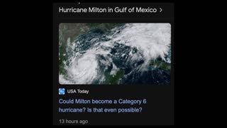 JUST ONE BIG COINCIDENCE NORTHERN LIGHTS APPEAR AGAIN OVER AMERICA AS HURRICANE MILTON STRENGTHENS