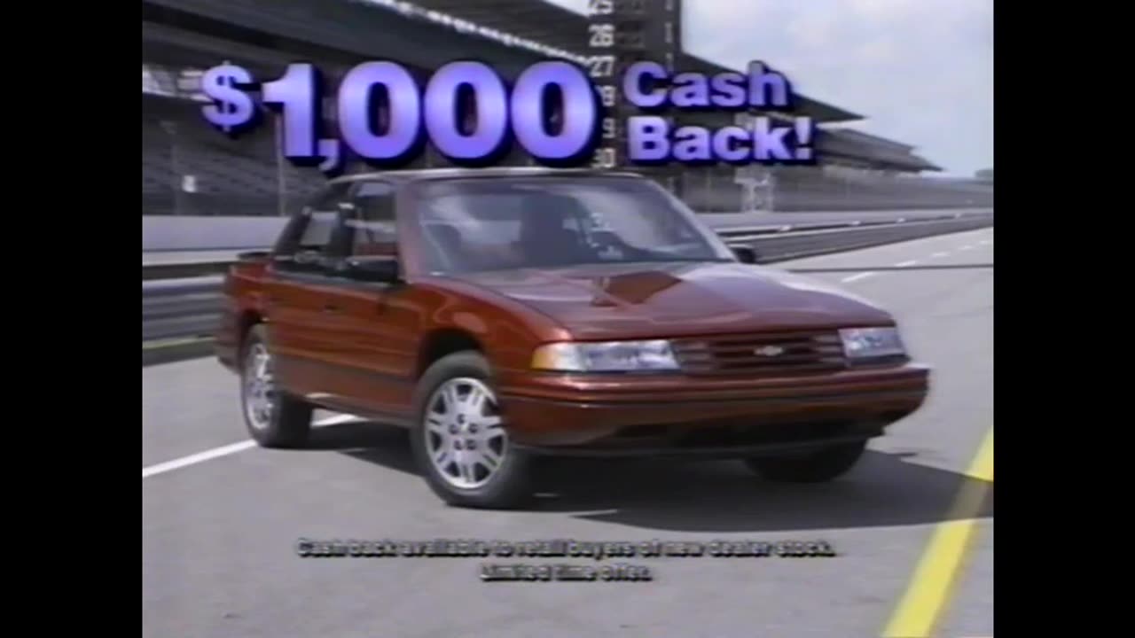 June 4, 1993 - Central Indiana Chevy Dealers Ad at Indianapolis Motor Speedway