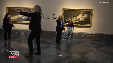 Activists Glue Themselves to Museum Painting