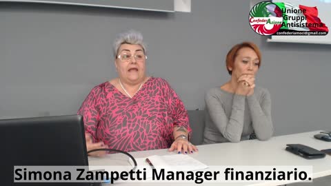 Simona Zampetti Manager finanziario. Convegno 6 Novembre 2022 della CONFEDERAZIONE