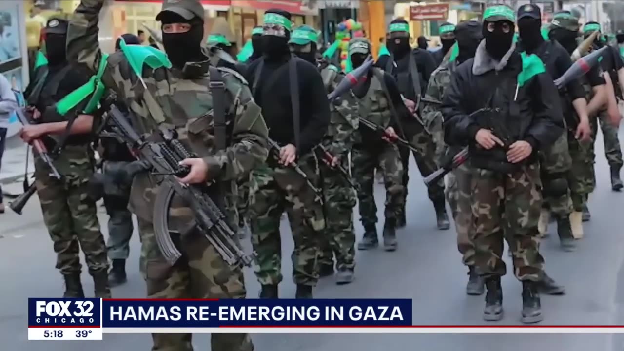 Hamas re-emerges in areas of Gaza after Israeli forces pull back