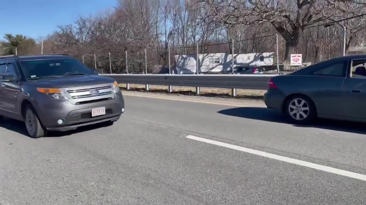 Heavy police presence involving barricaded suspect at a trailer park on Route 1 in Danvers