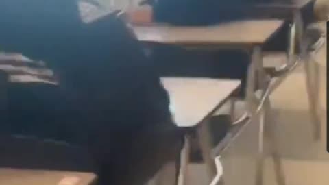 Student and teacher fight. Damn!!