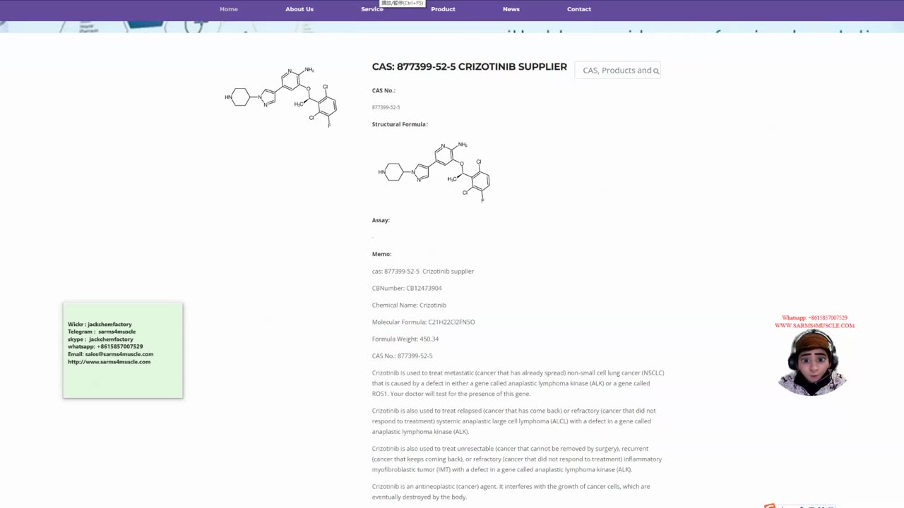 Crizotinib CAS: 877399-52-5