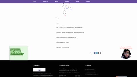 cas: 1228078-65-6 PAR-4 Agonist Peptide,amide