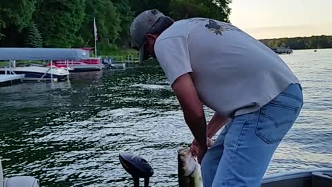 PB largemouth Bone Lake, WI