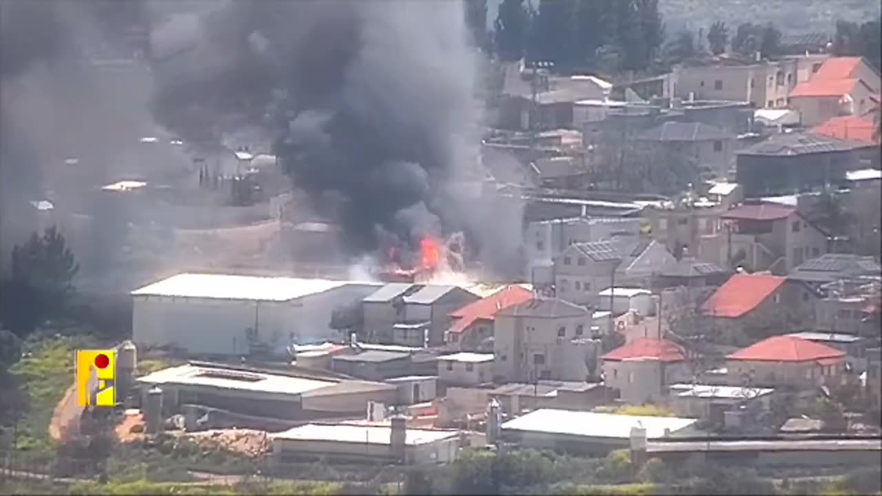 Hezbollah resistance forces targeted a building used by Israeli army