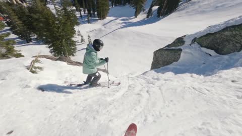 Skiing The STEEPEST Runs At Palisades Tahoe