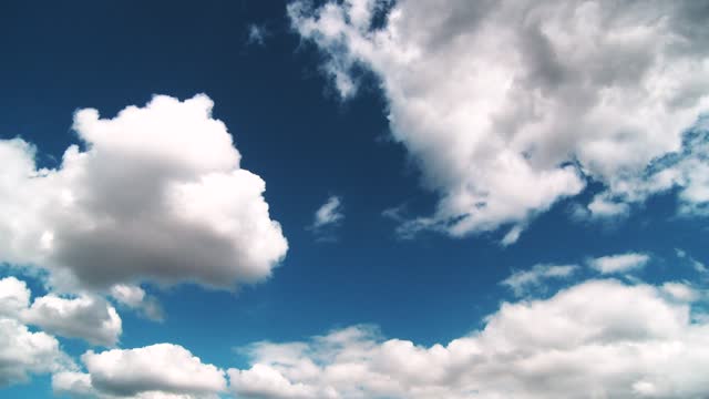 The blue sky and white clouds