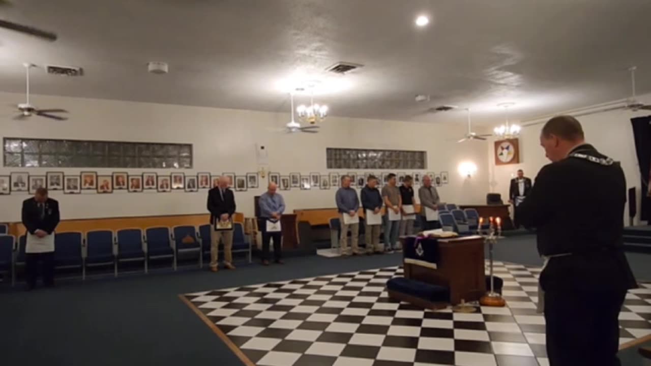 Secret Masonic Unedited Initiation process on becoming a low level Master Mason filmed live.