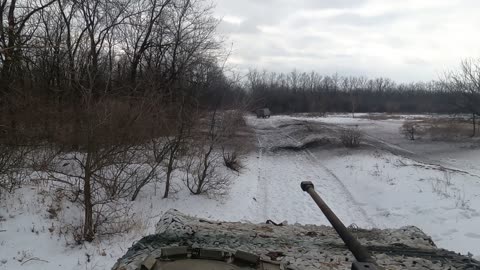 BMP-2 pours. Bakhmut direction.