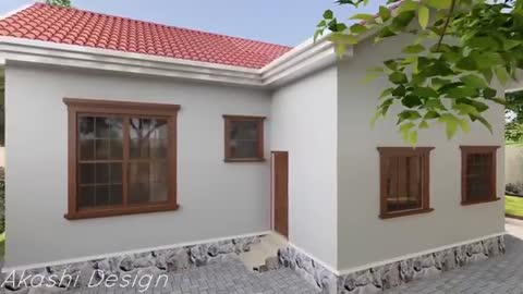 House Design- Three Bedrooms- (Free Floor Plan)