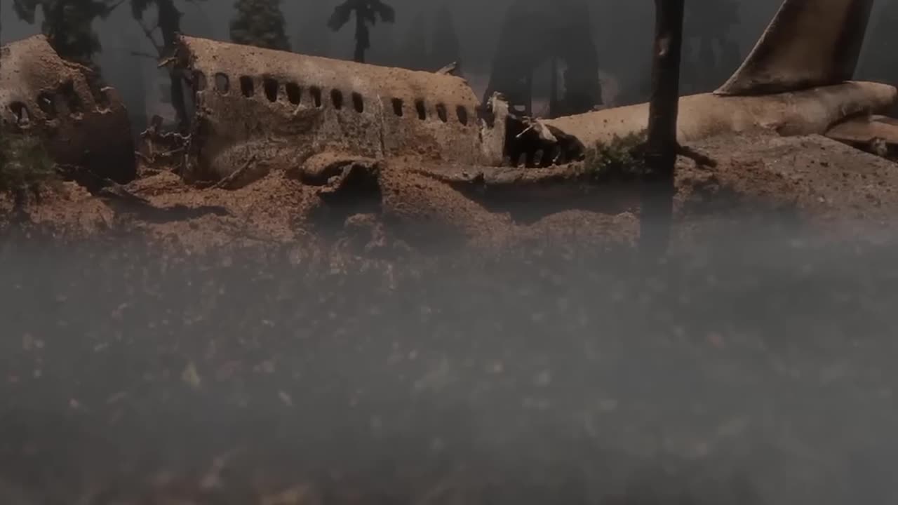 plane wreck in the woods
