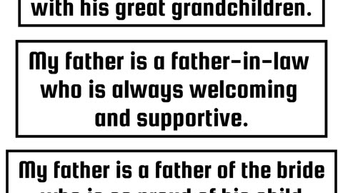 100 Sentences (Father 13)