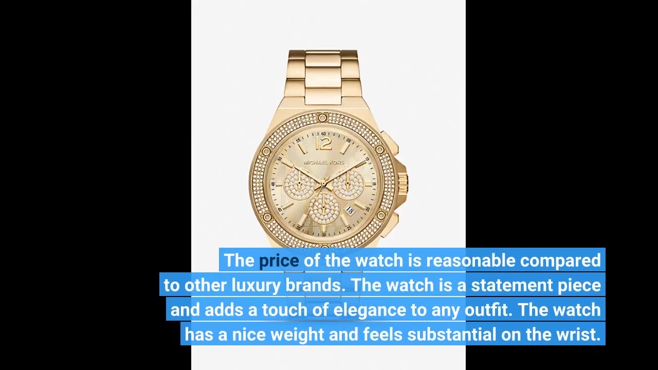 Michael Kors Lexington Chronograph Stainless Steel Watch