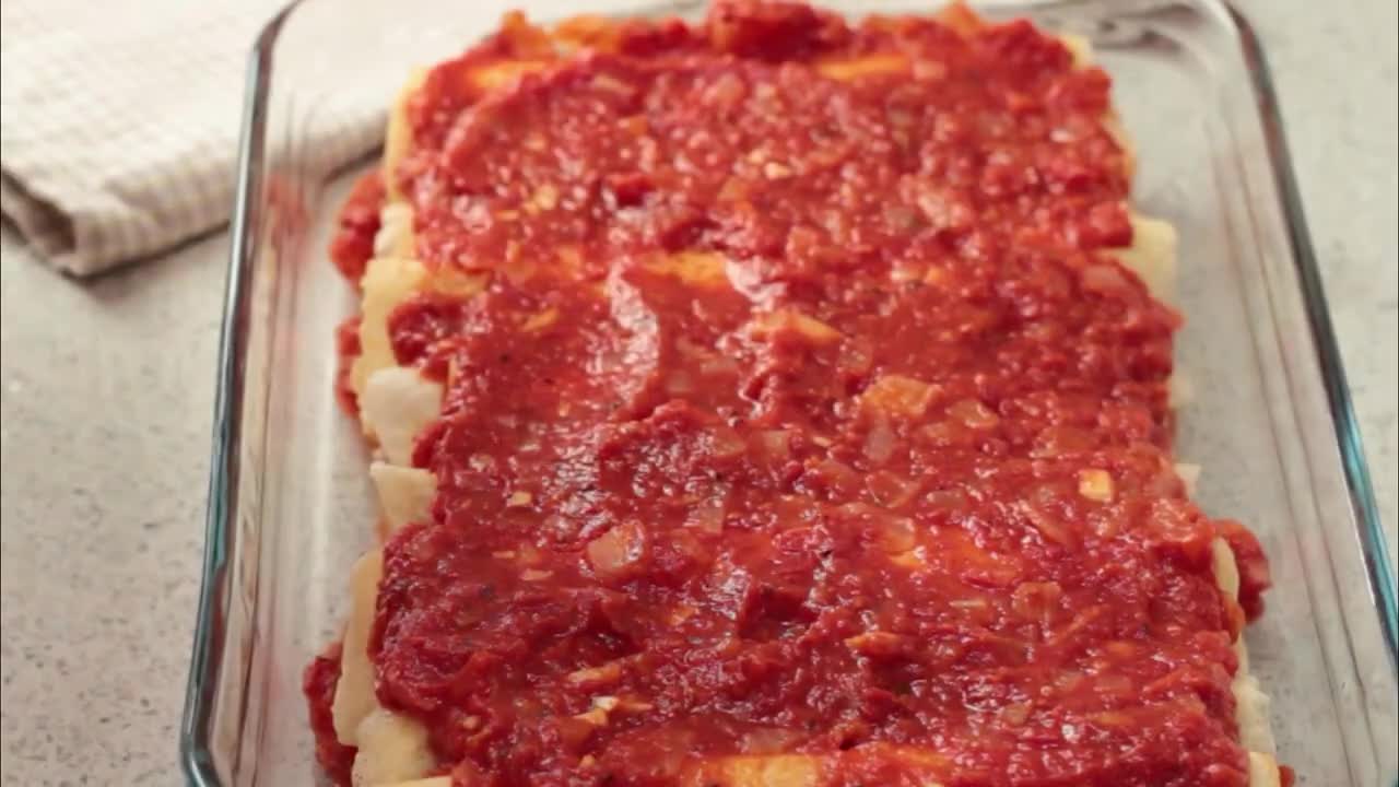 1 MINUTE RECIPE How to MAKE PANCACKE CANELLONI - Italian Cuisine - EASY WAY