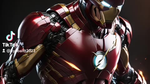 Fusion of iron man with the flash