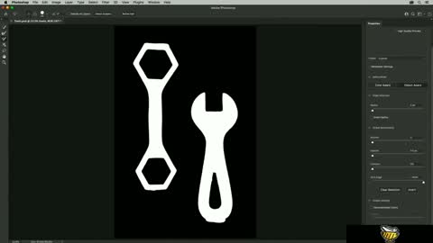 Removing a halo using Select and Mask