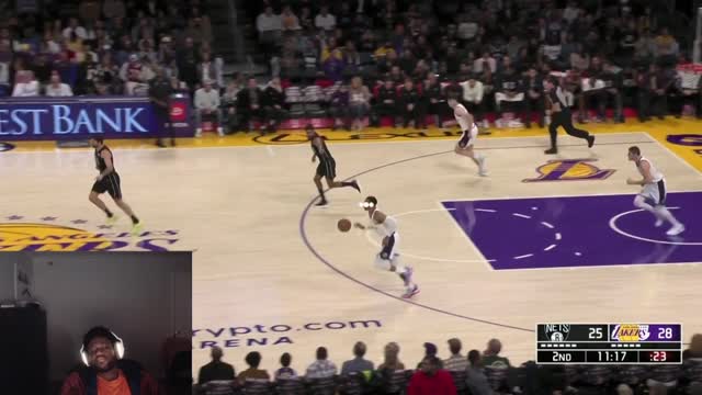 LAKERS VS NETS 2ND QUARTER EXPLOSIVE HIGHLIGHTS #LAKERS
