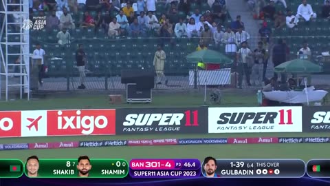 4th Match between Bangladesh vs Afghanistan 11 Super Ashia Cup 2023/held in Pakistan