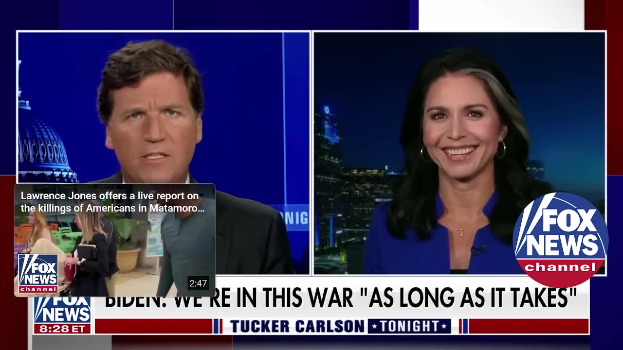 Tulsi Gabbard tells Tucker the Biden admin have been 'busted' on 'absurd cover-up'