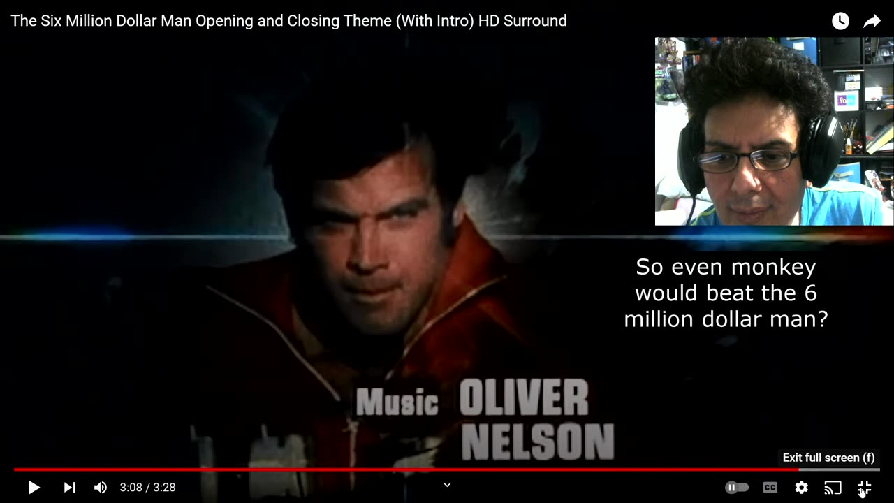 VINTAGE MONDAY: TV EDITION SIX MILLION DOLLAR MAN Reaccion/Reaction