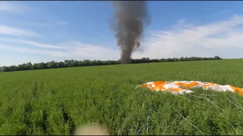 Insane footage showing Russian pilot's cam ejecting from shot down Su-25SM3